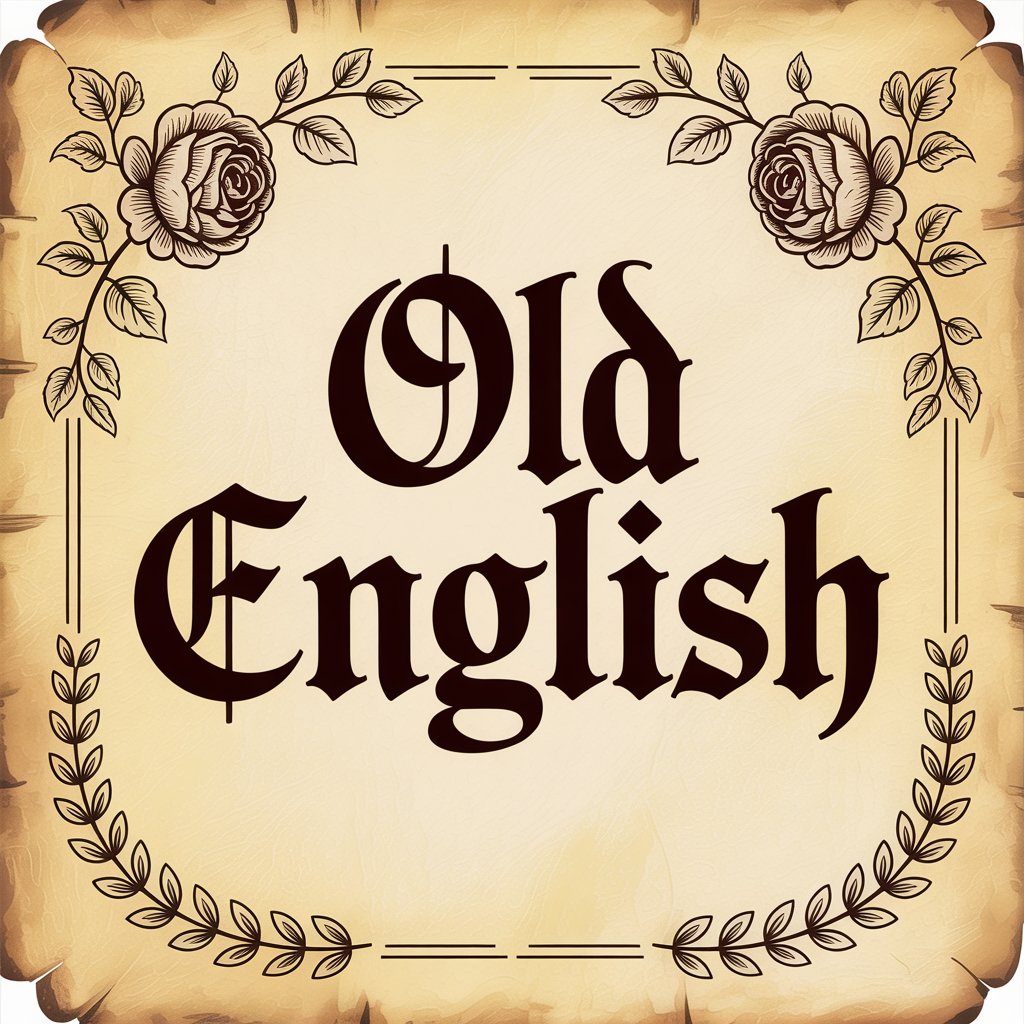old english font logo