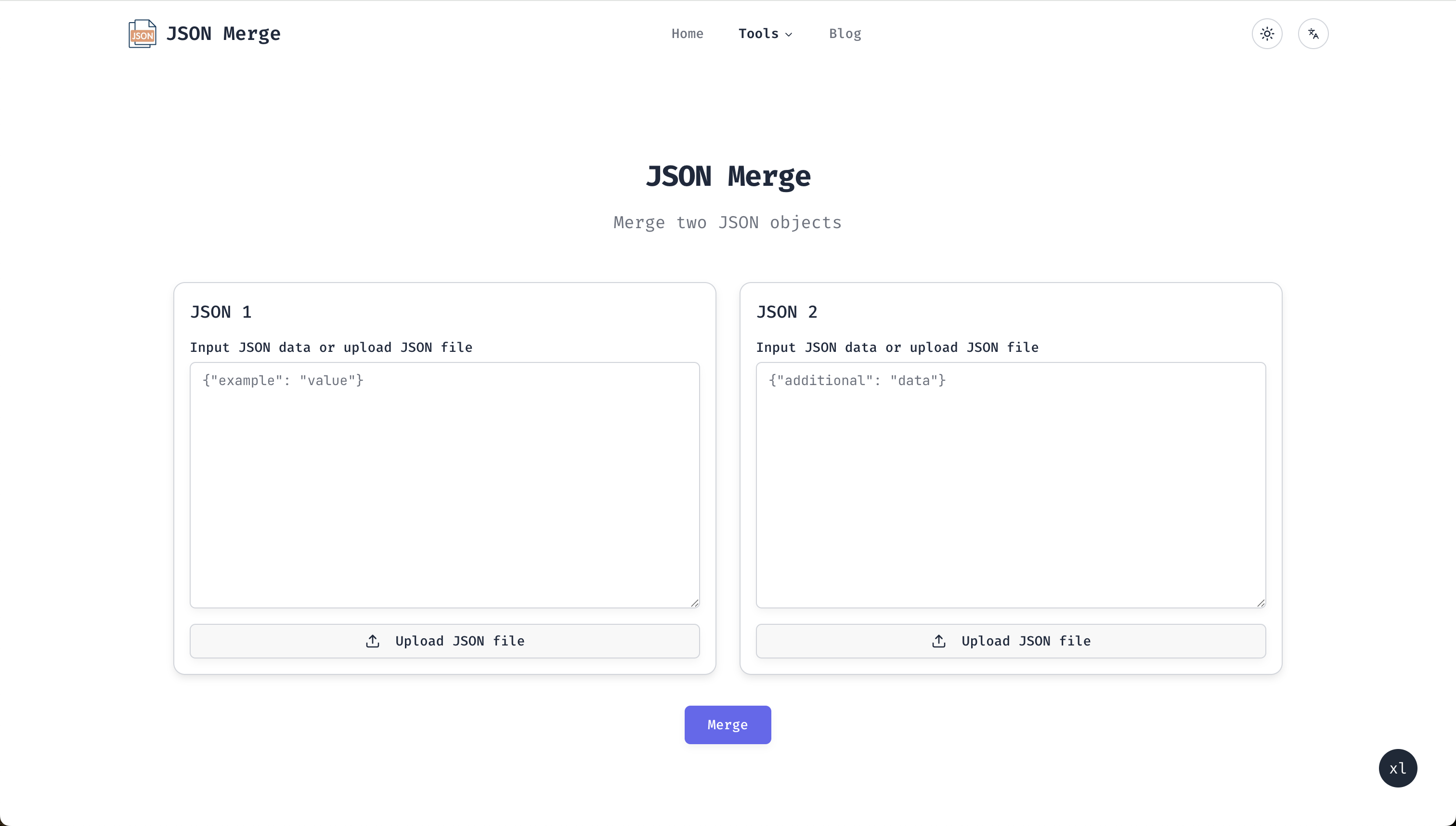 JSON Merge product screenshot