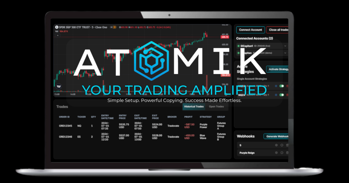 Atomik Trading product screenshot