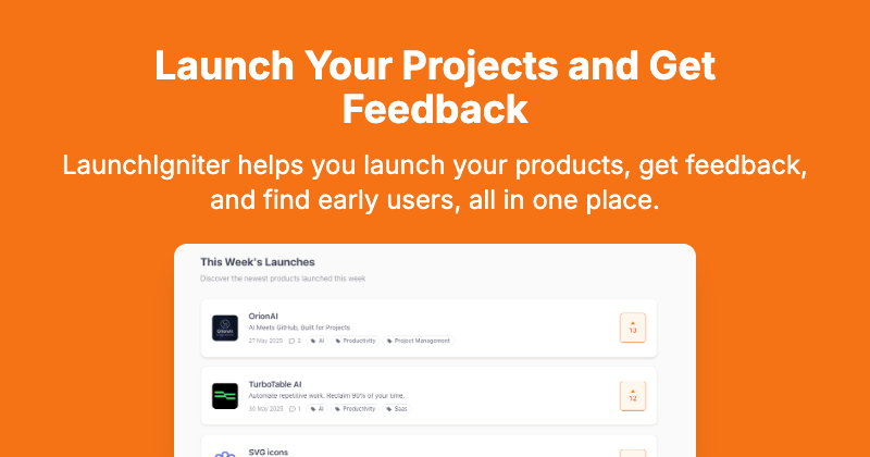 LaunchIgniter product screenshot