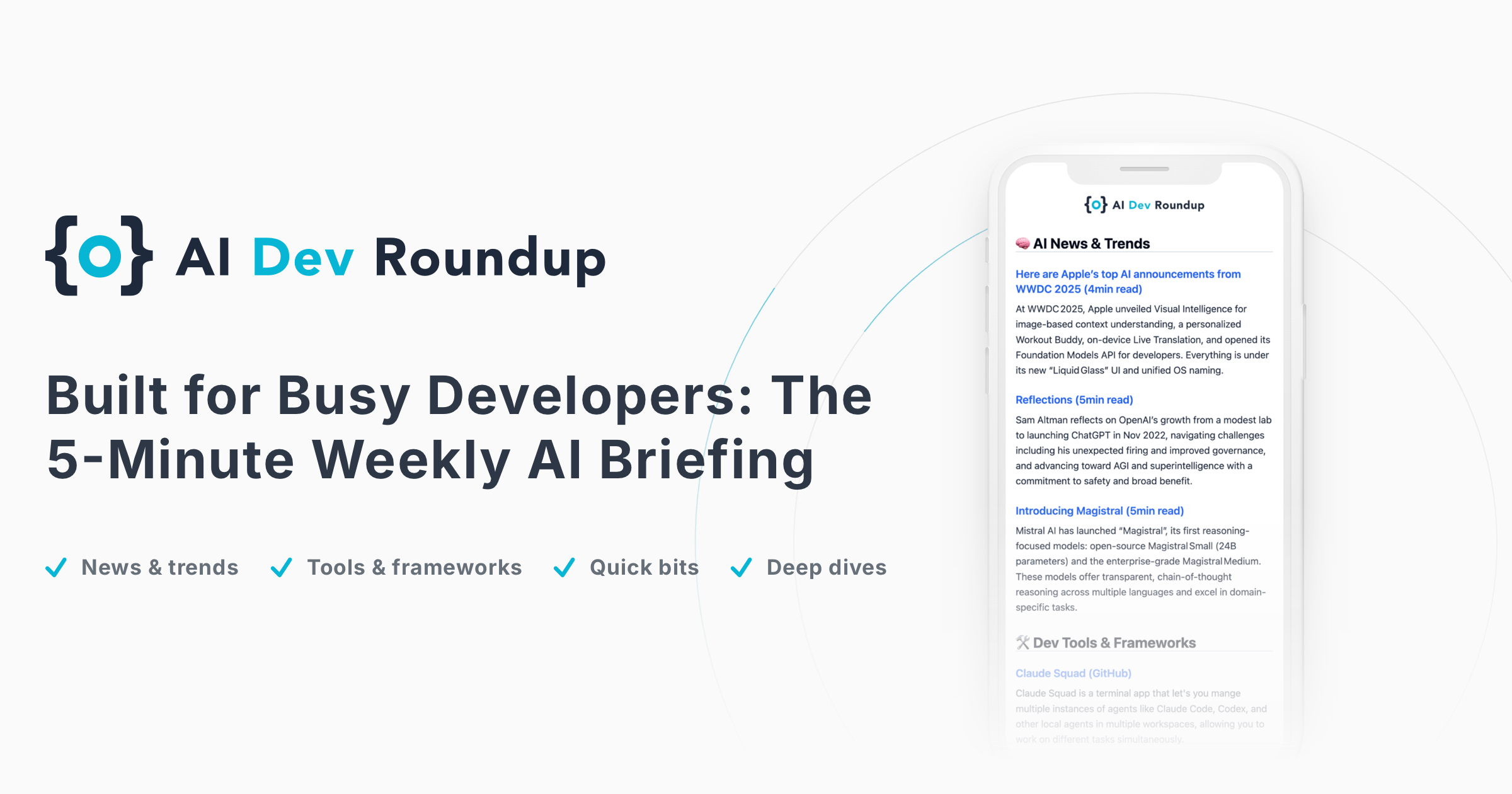 AI Dev Roundup - Product Image