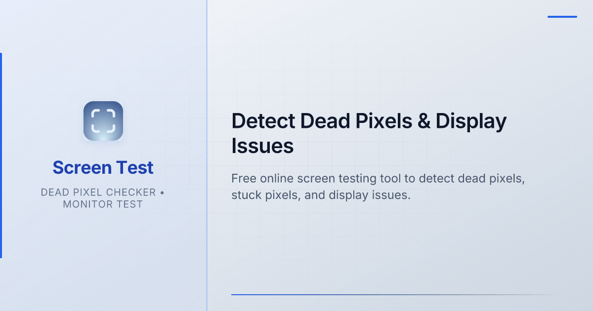 Dead Pixel Tester - Product Image