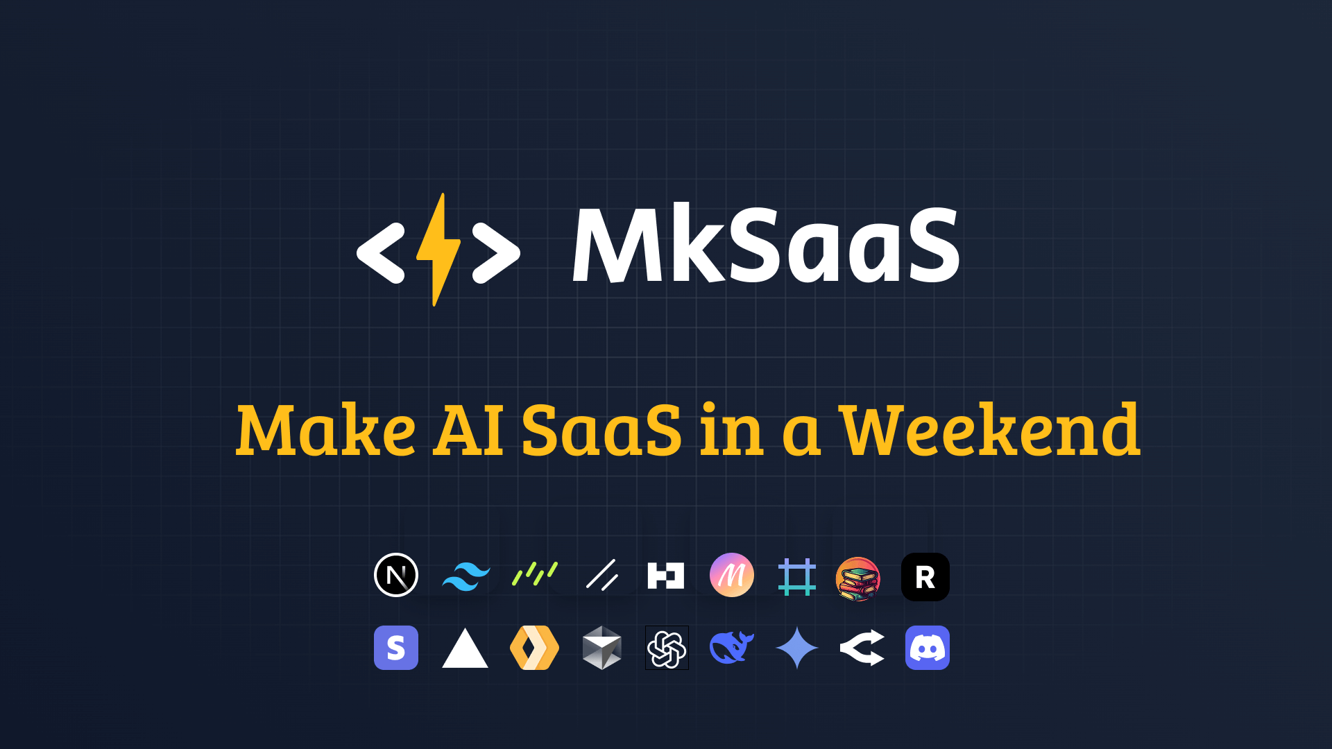 MkSaaS - Product Image