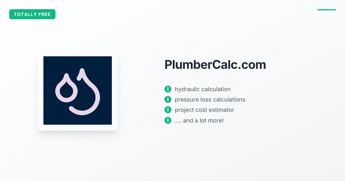 PlumberCalc - Product Image
