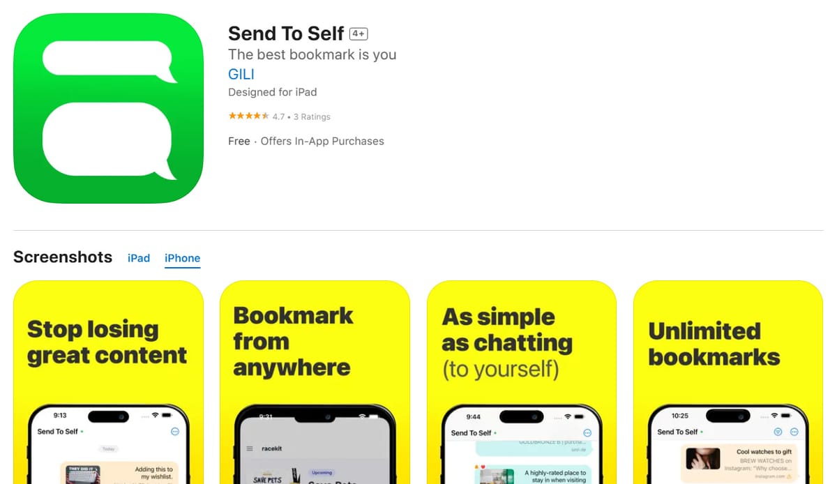 Send to Self - Product Image