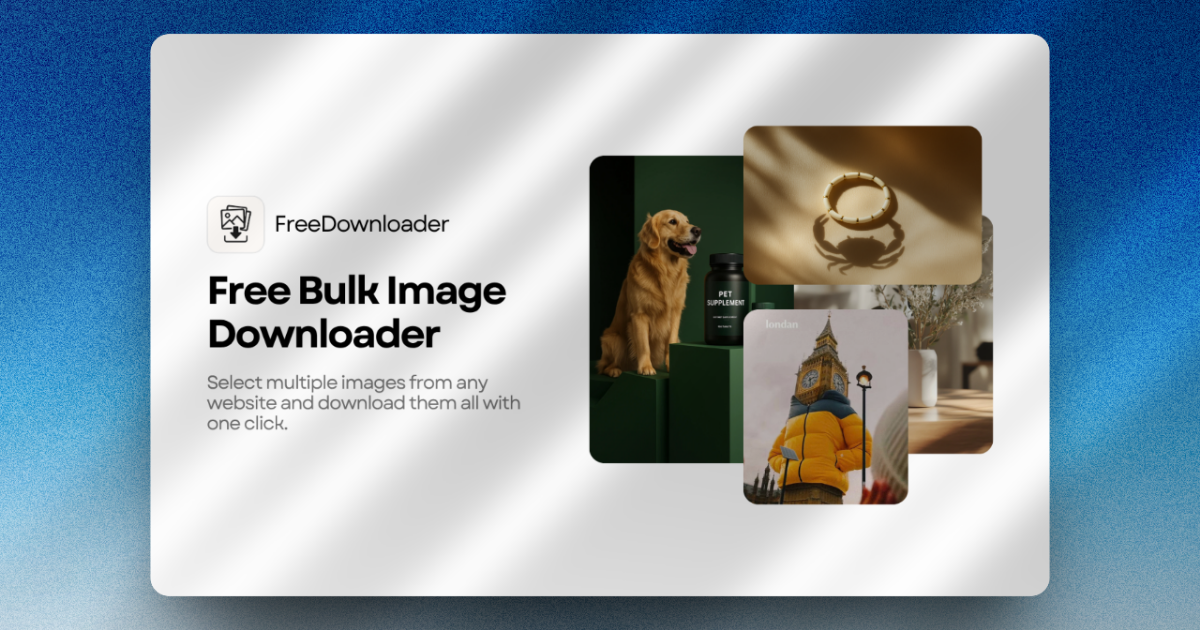 Free Image Bulk Downloader - Product Image