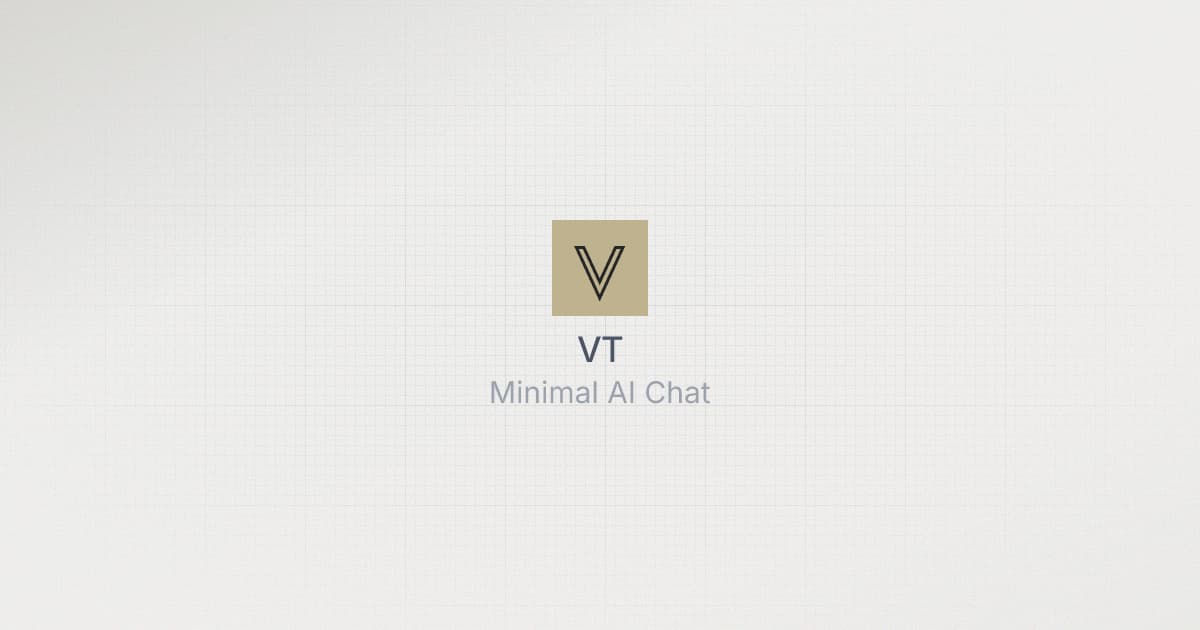 VT - Minimal AI Chat - Product Image