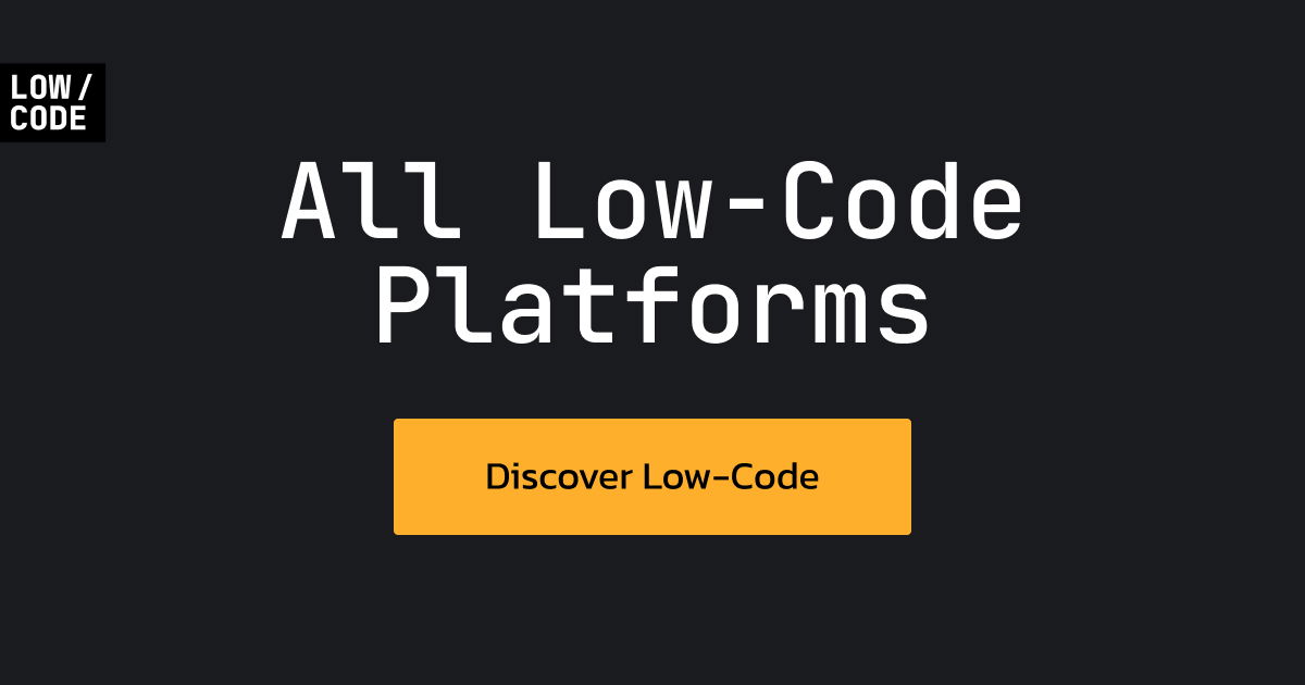 low-code platforms - Product Image
