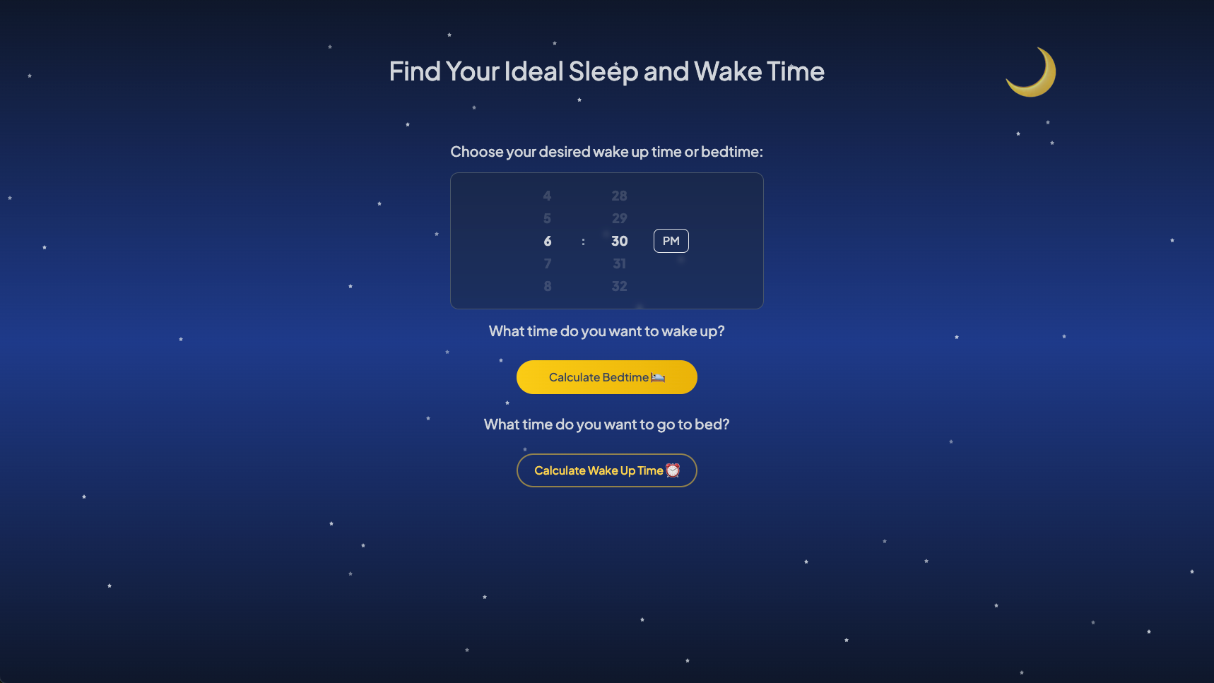 Sleep Calculator - Product Image