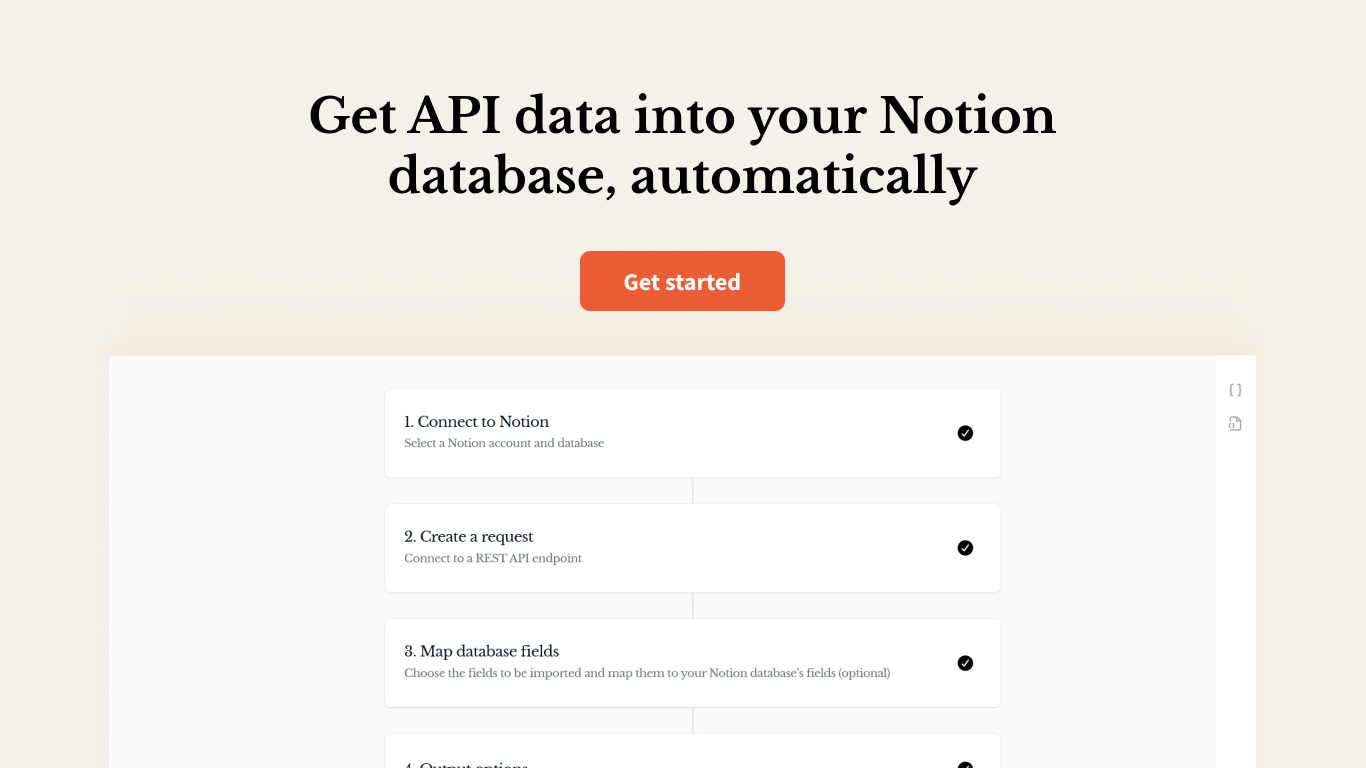 Otera: API Connector for Notion - Product Image