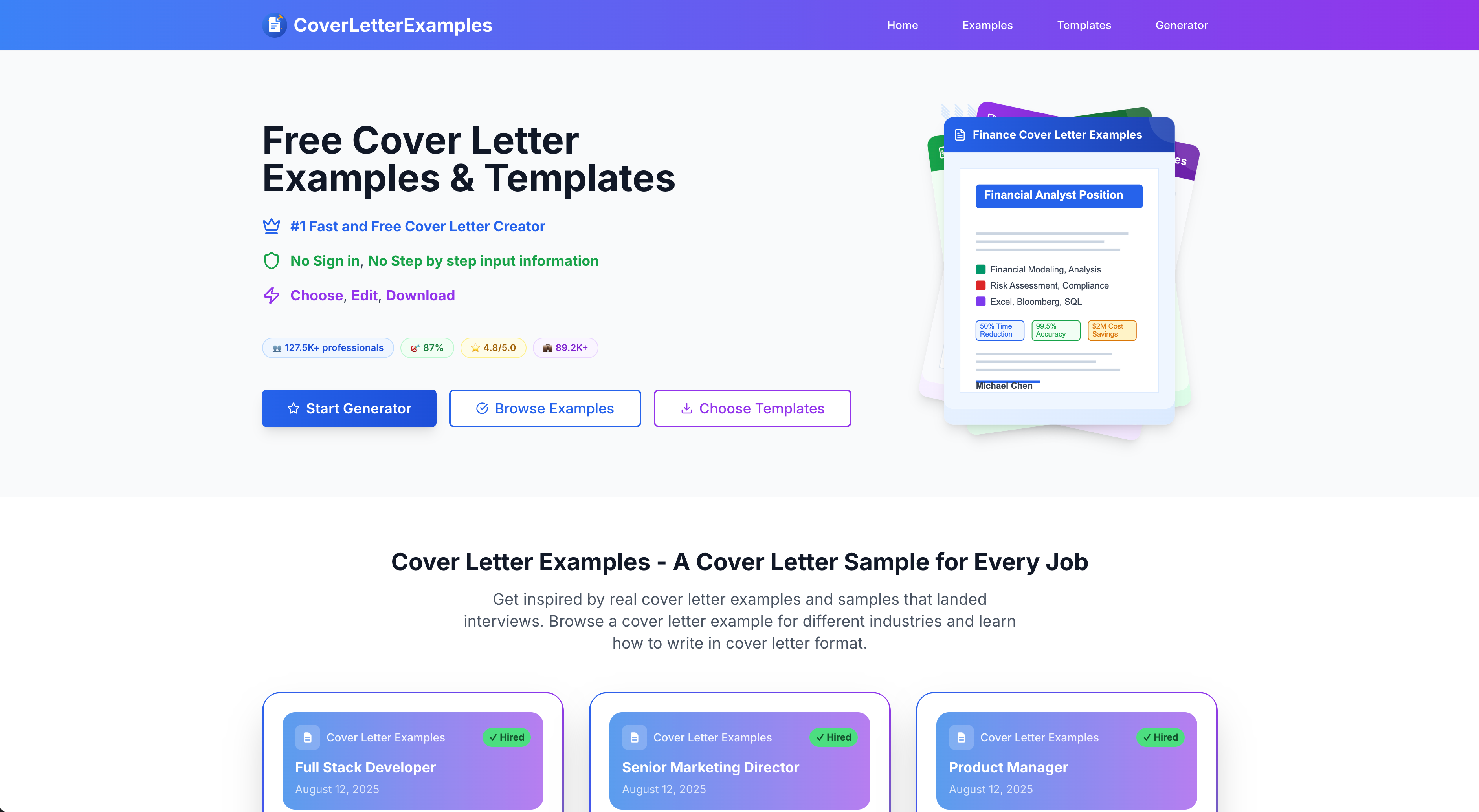 CoverLetterExamples - Product Image