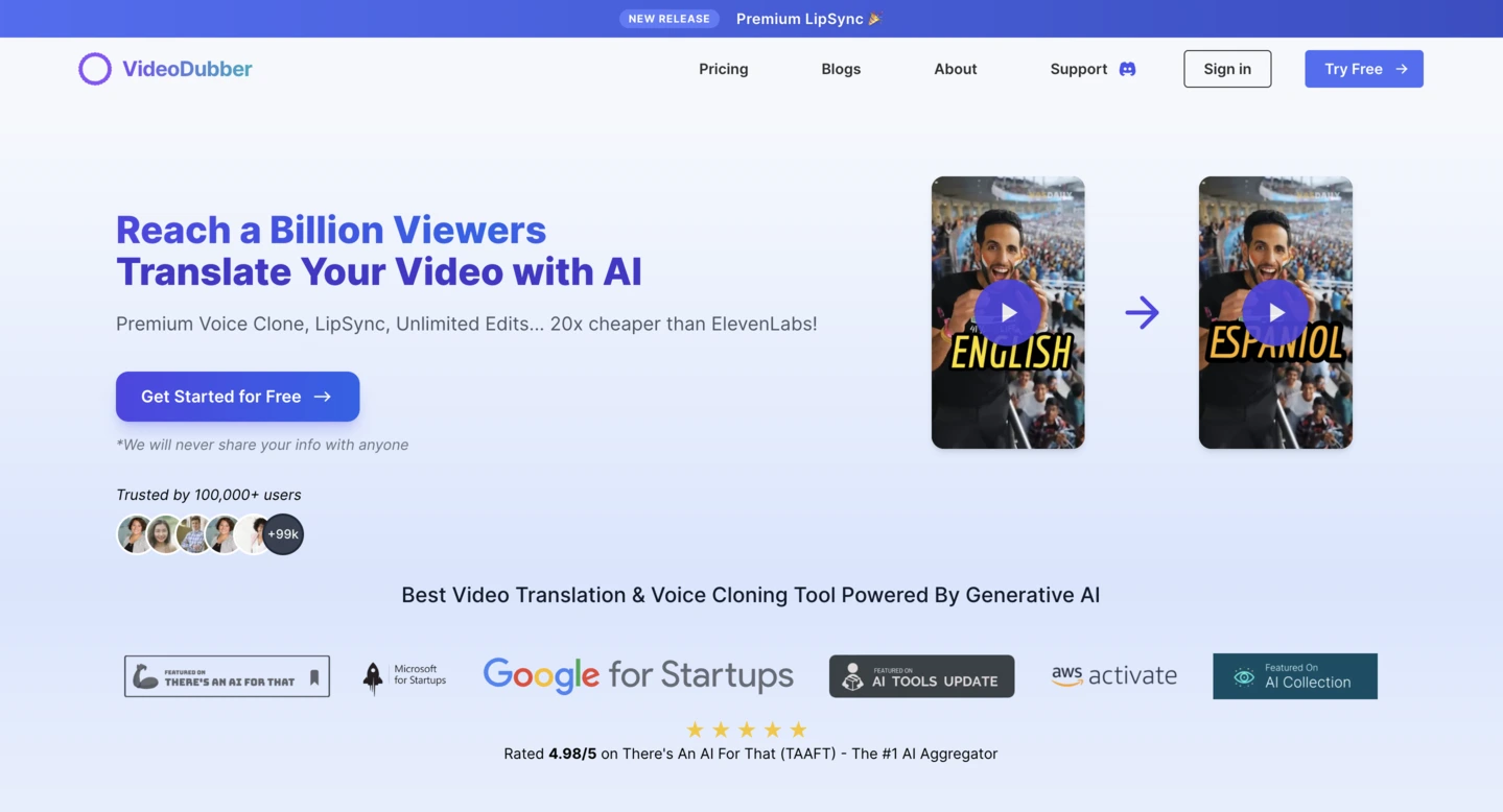 VideoDubber - Product Image