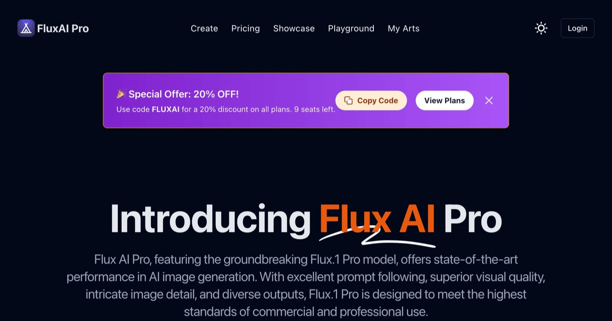 Flux AI Pro - Product Image