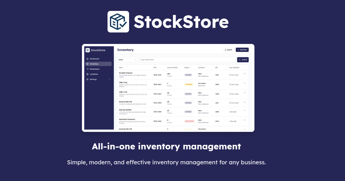 StockStore - Product Image