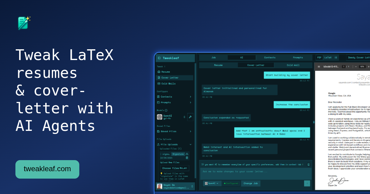 Tweakleaf product screenshot