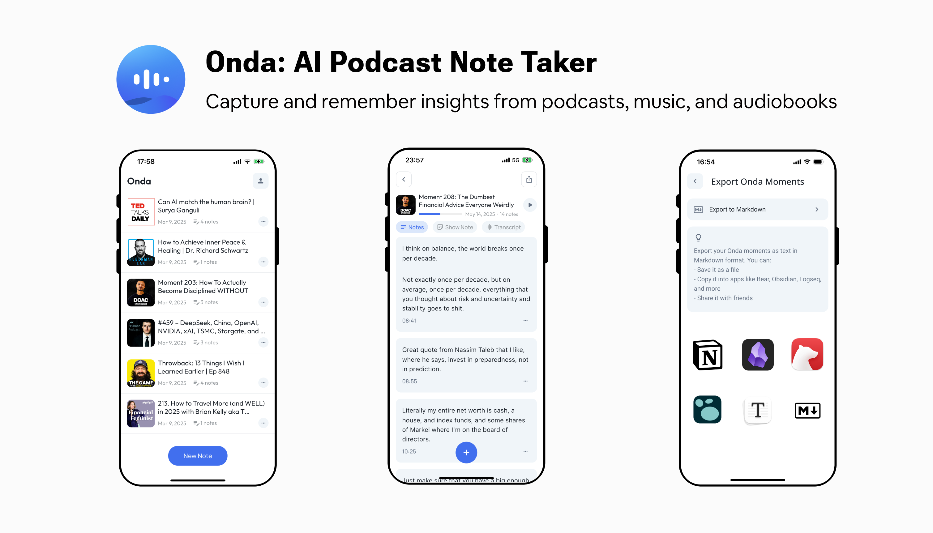 Onda product screenshot