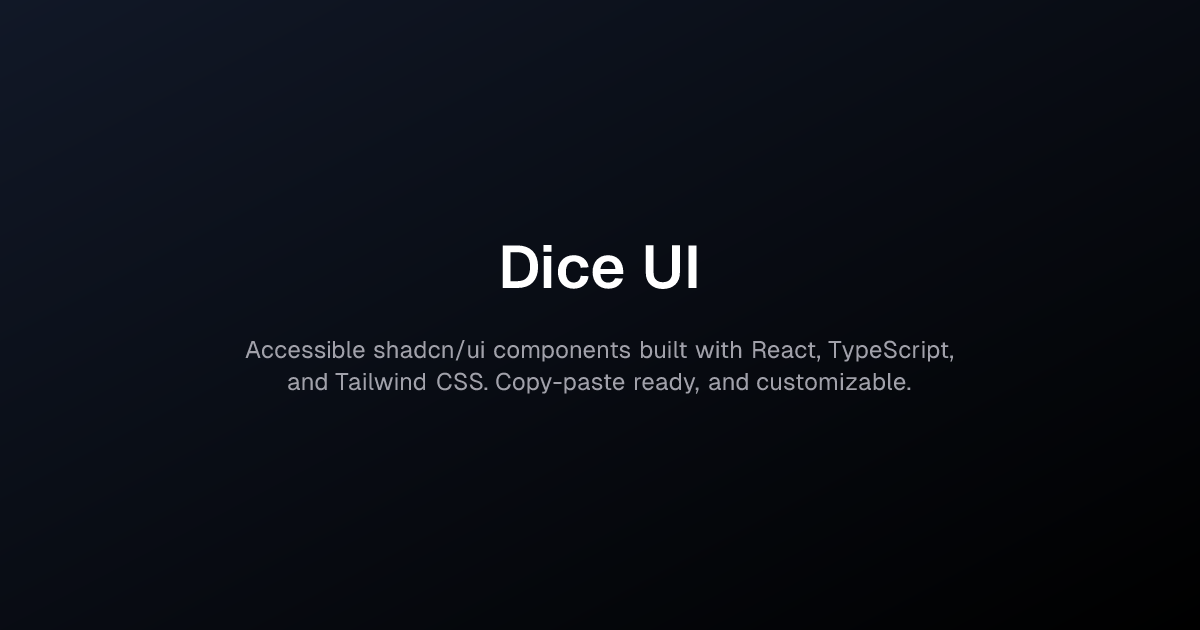 Dice UI product screenshot