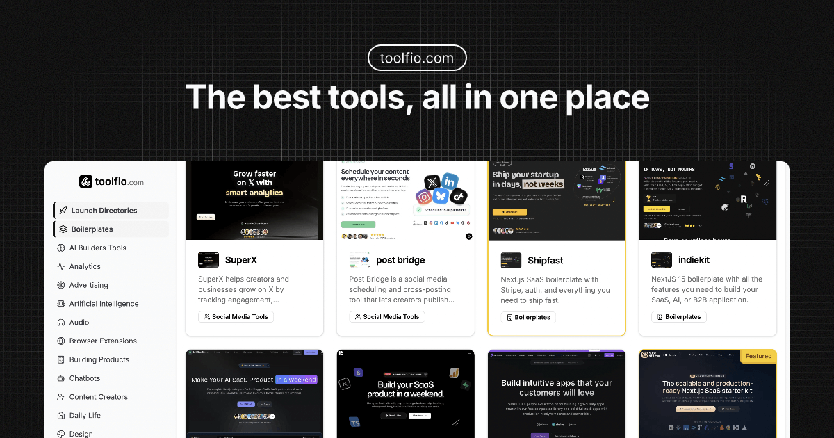toolfio product screenshot