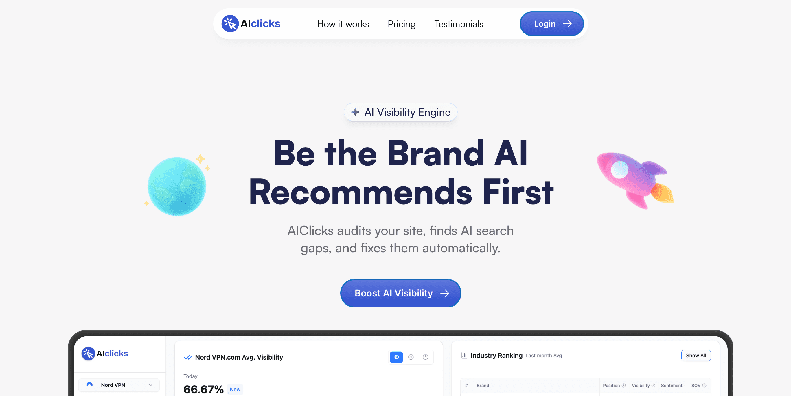 AIclicks product screenshot