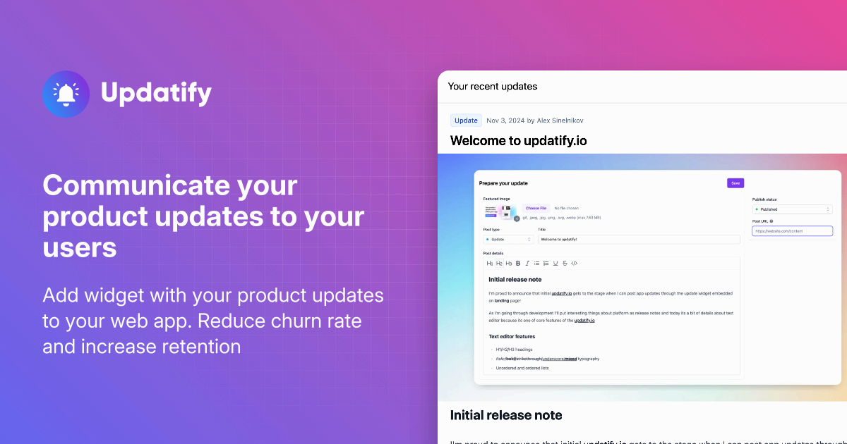 Updatify - Product Image
