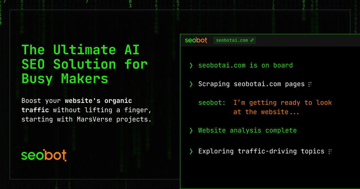 SEO Bot product screenshot