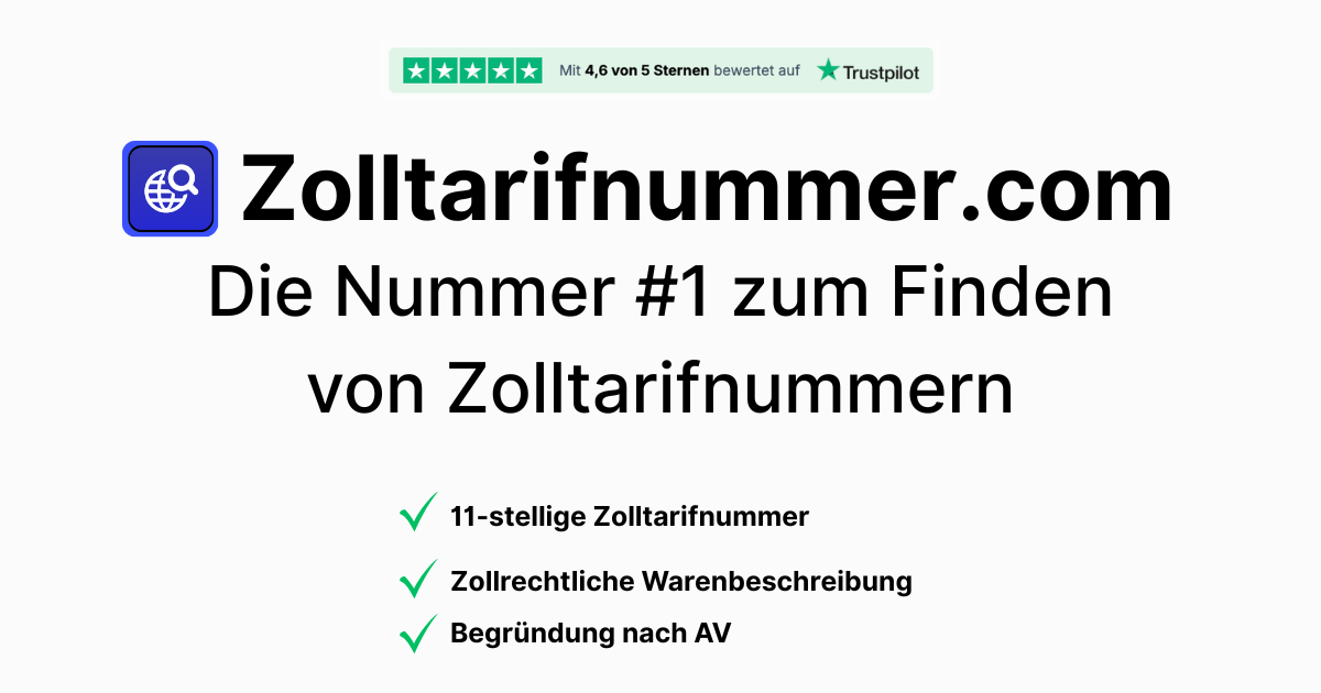 Zolltarifnummer.com - Product Image