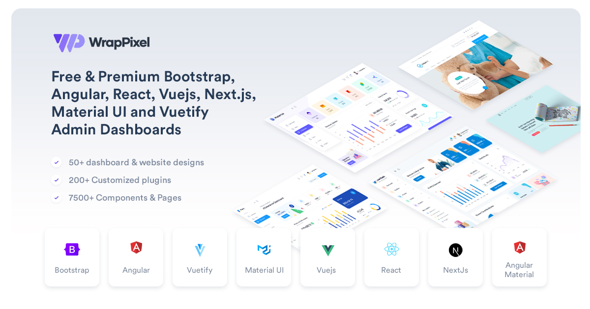 WrapPixel product screenshot