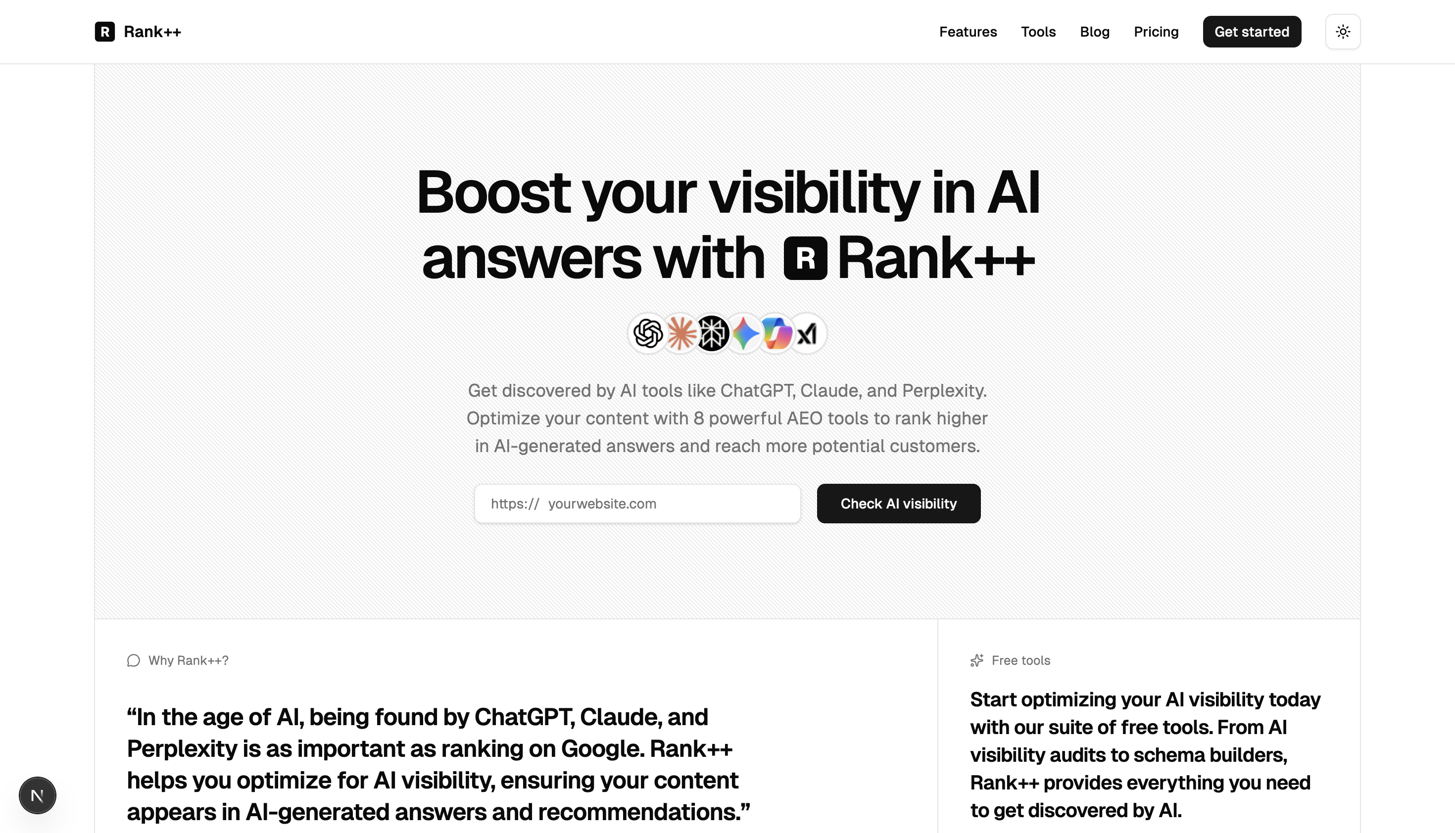 Rank++ product screenshot