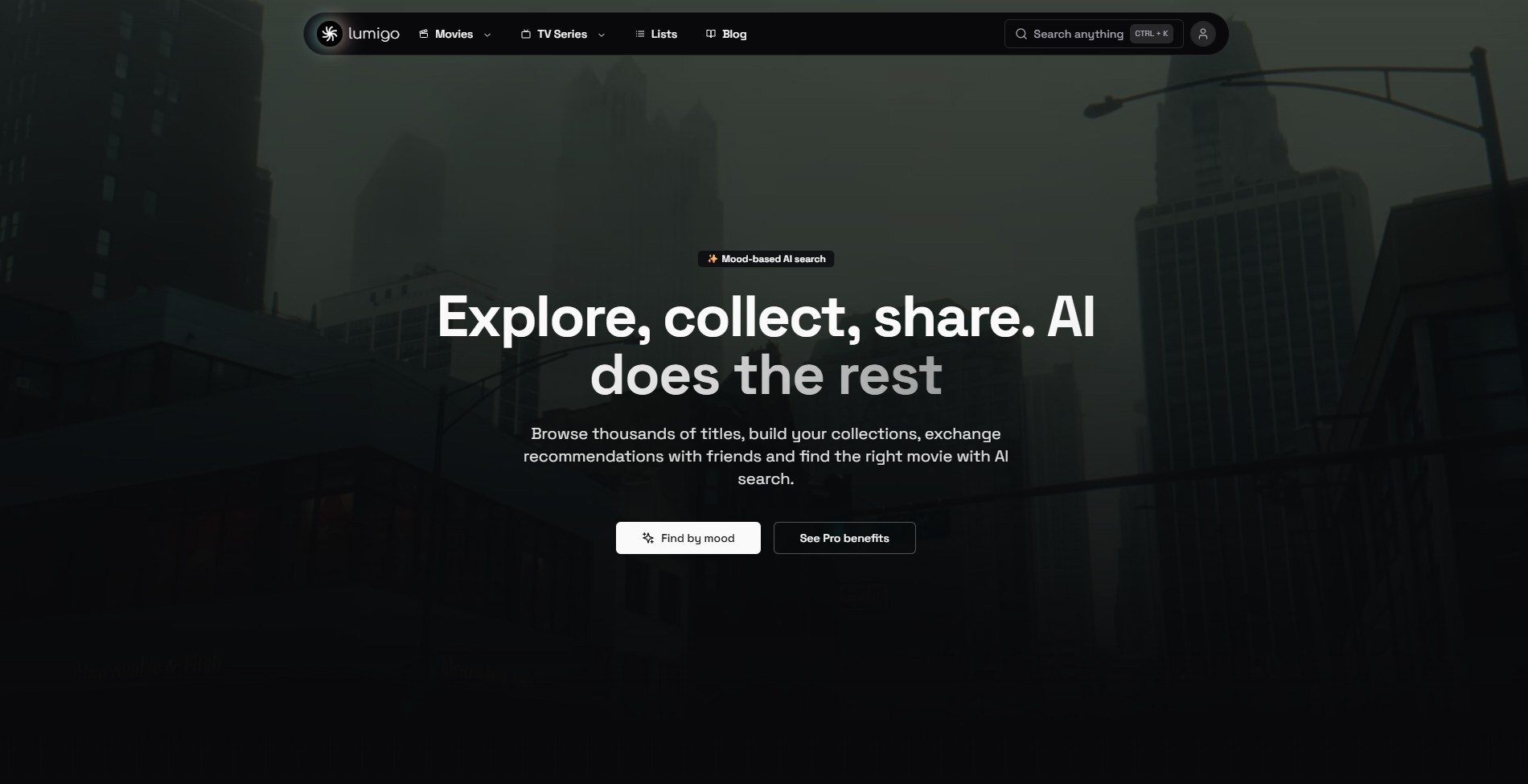 Lumigo Movies product screenshot