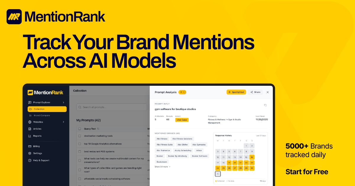 MentionRank product screenshot
