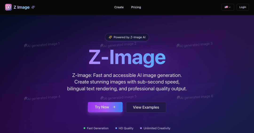 Z Image product screenshot