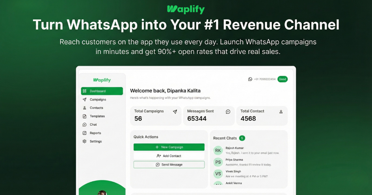 Waplify product screenshot
