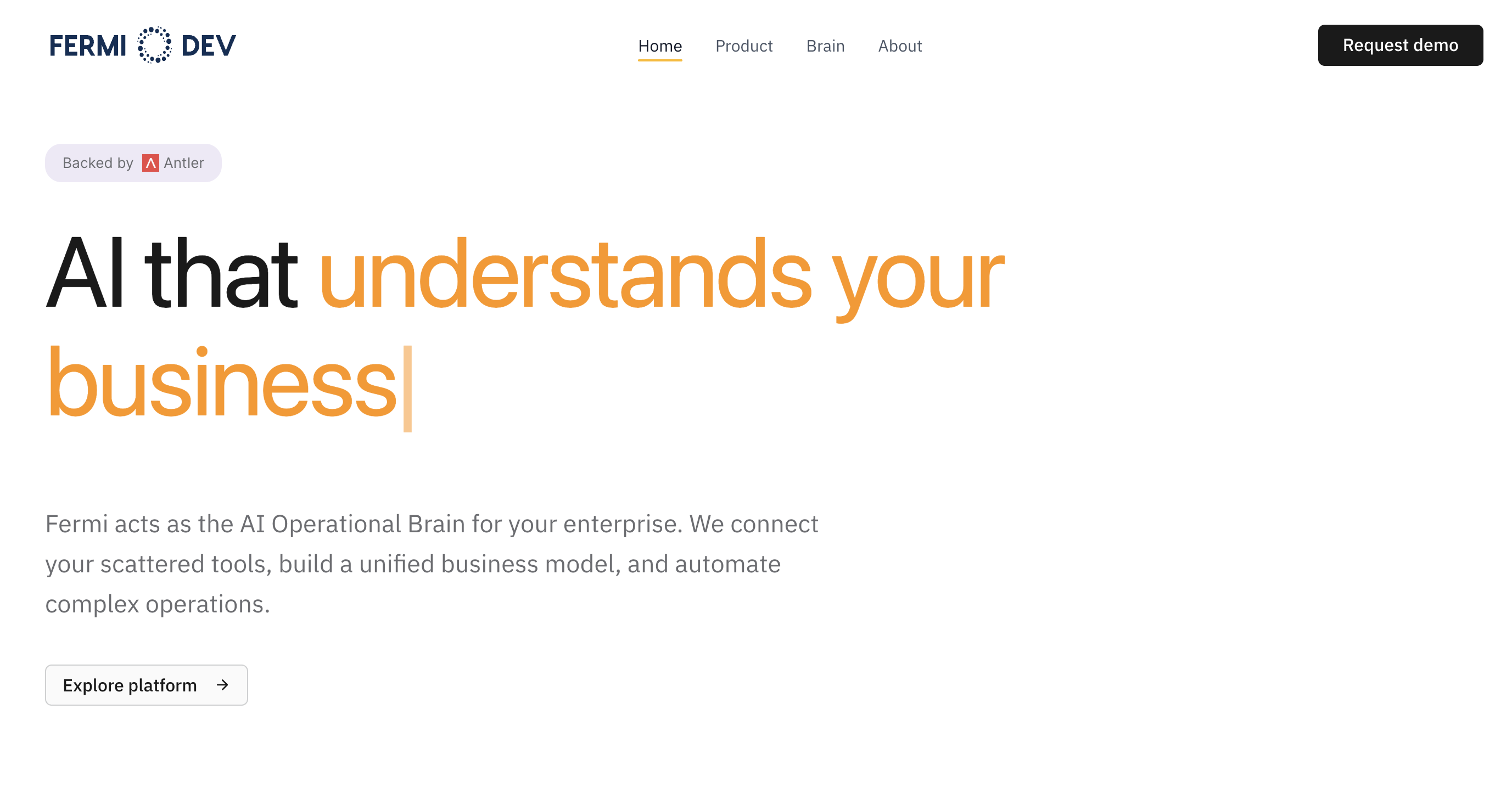 Fermi Dev product screenshot