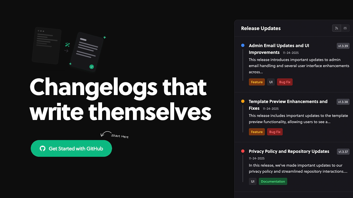 AutoChangelog product screenshot