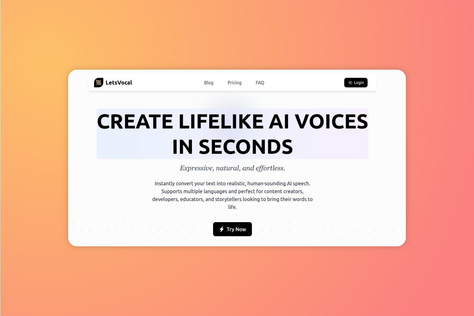 LetsVocal product screenshot