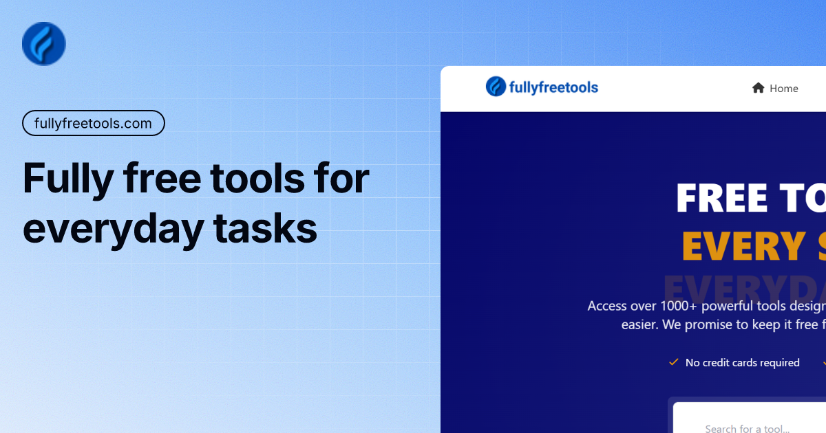 FullyFreeTools product screenshot