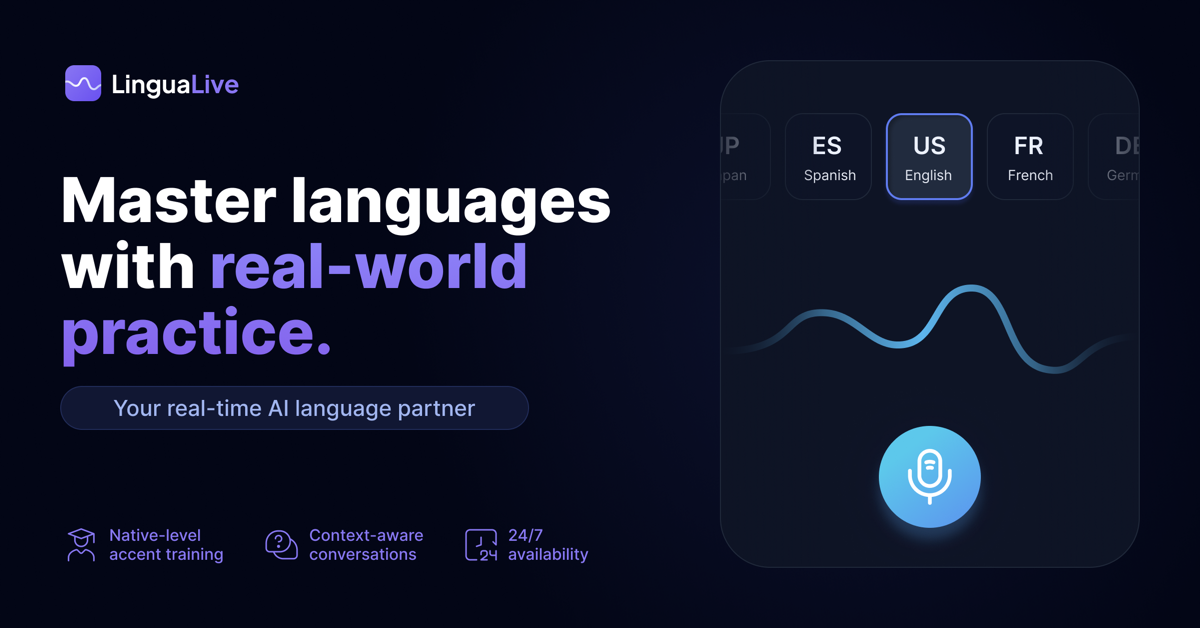 LinguaLive product screenshot