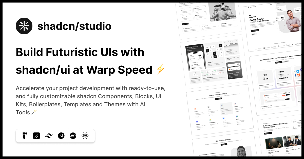 Shadcn Studio product screenshot