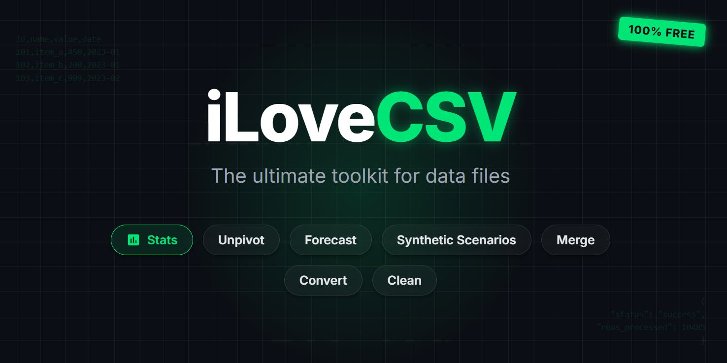 I Love CSV product screenshot
