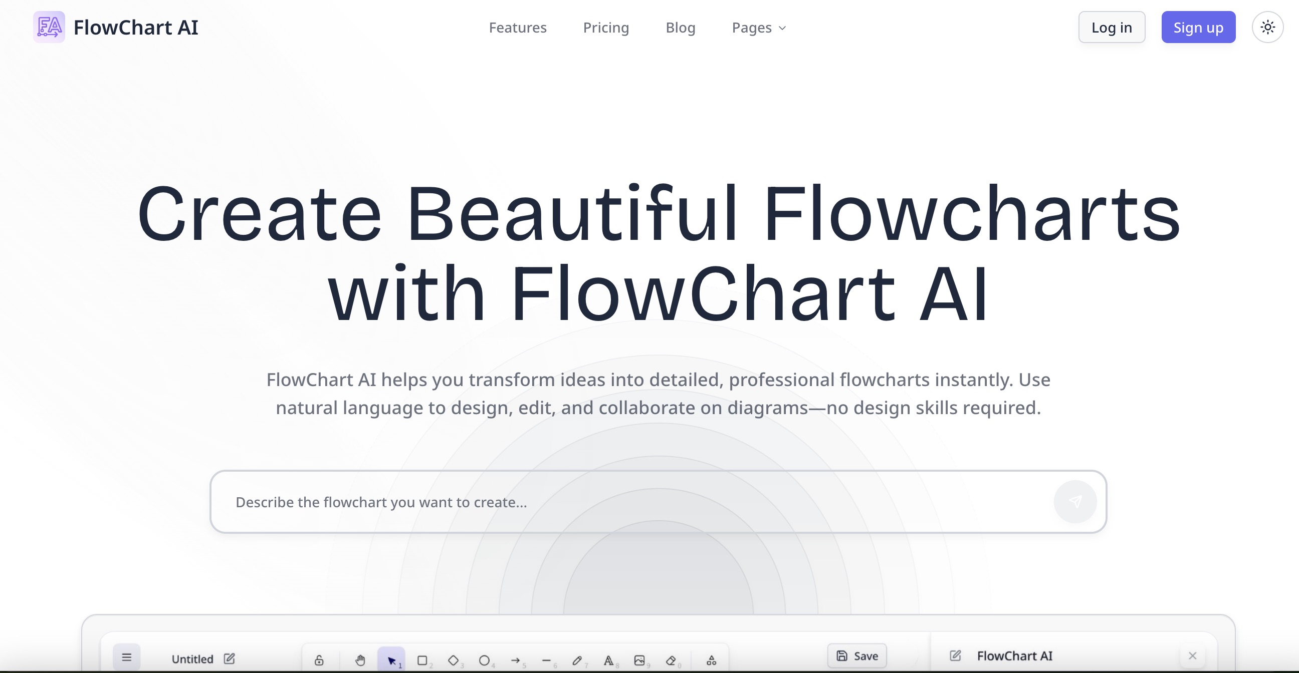 Flowchart AI product screenshot