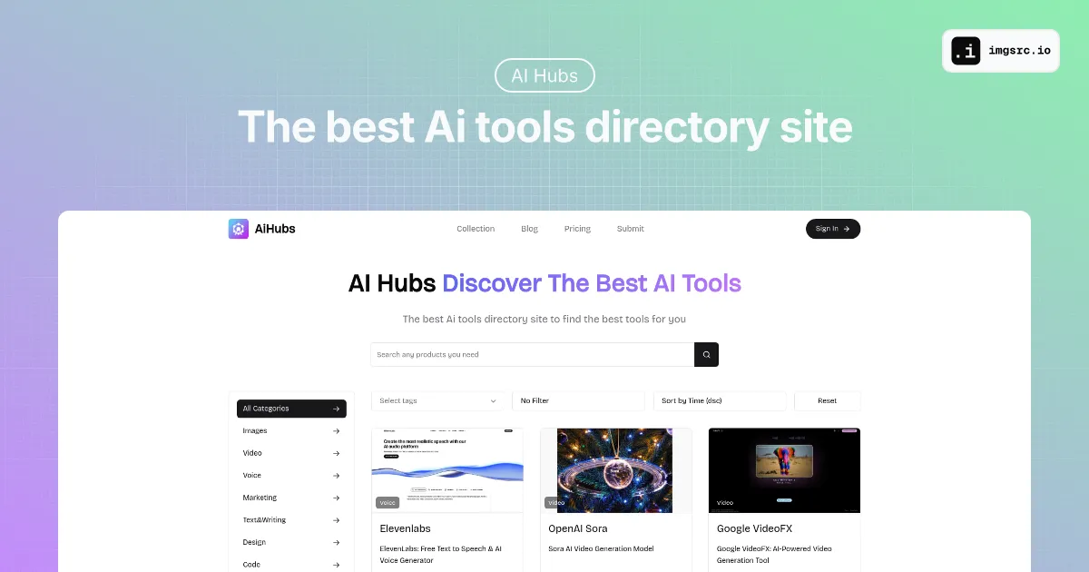 AiHubs product screenshot
