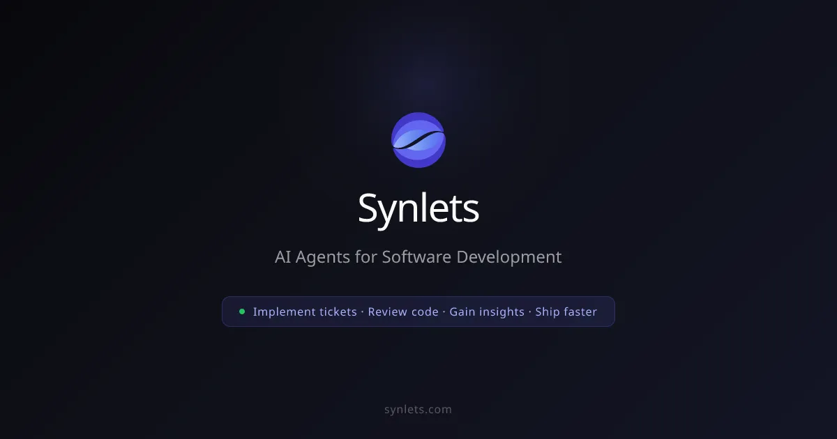 Synlets product screenshot
