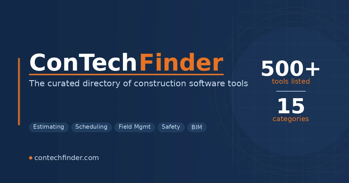 ConTechFinder product screenshot