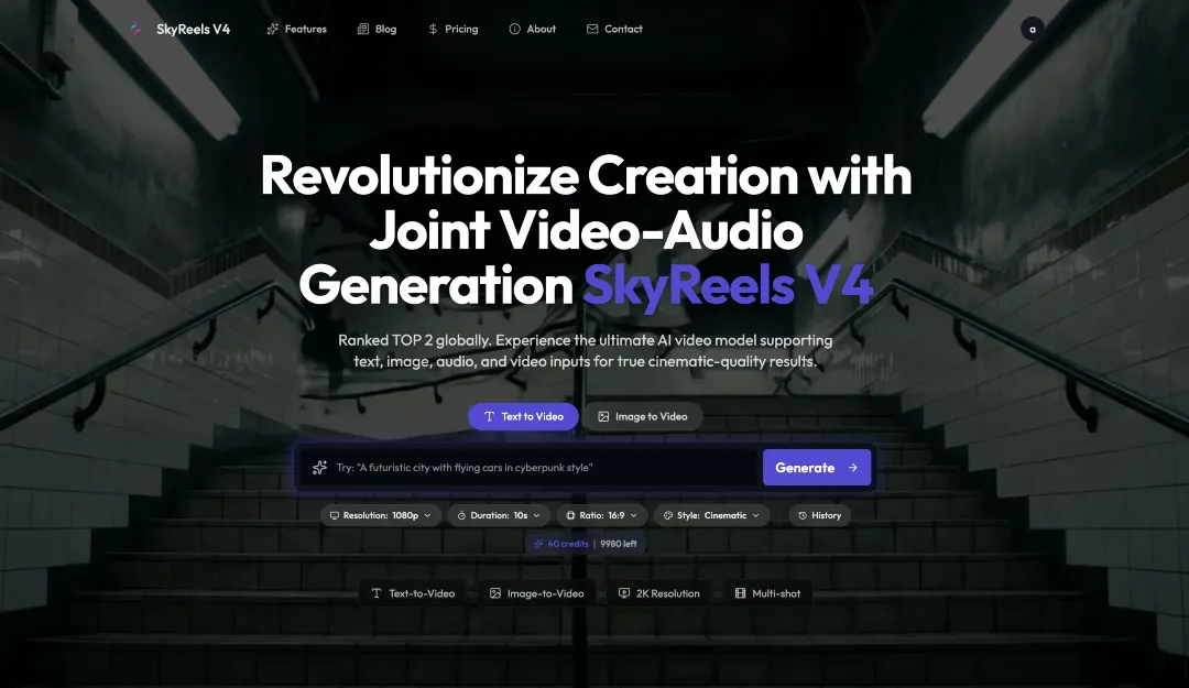 SkyReels V4 product screenshot