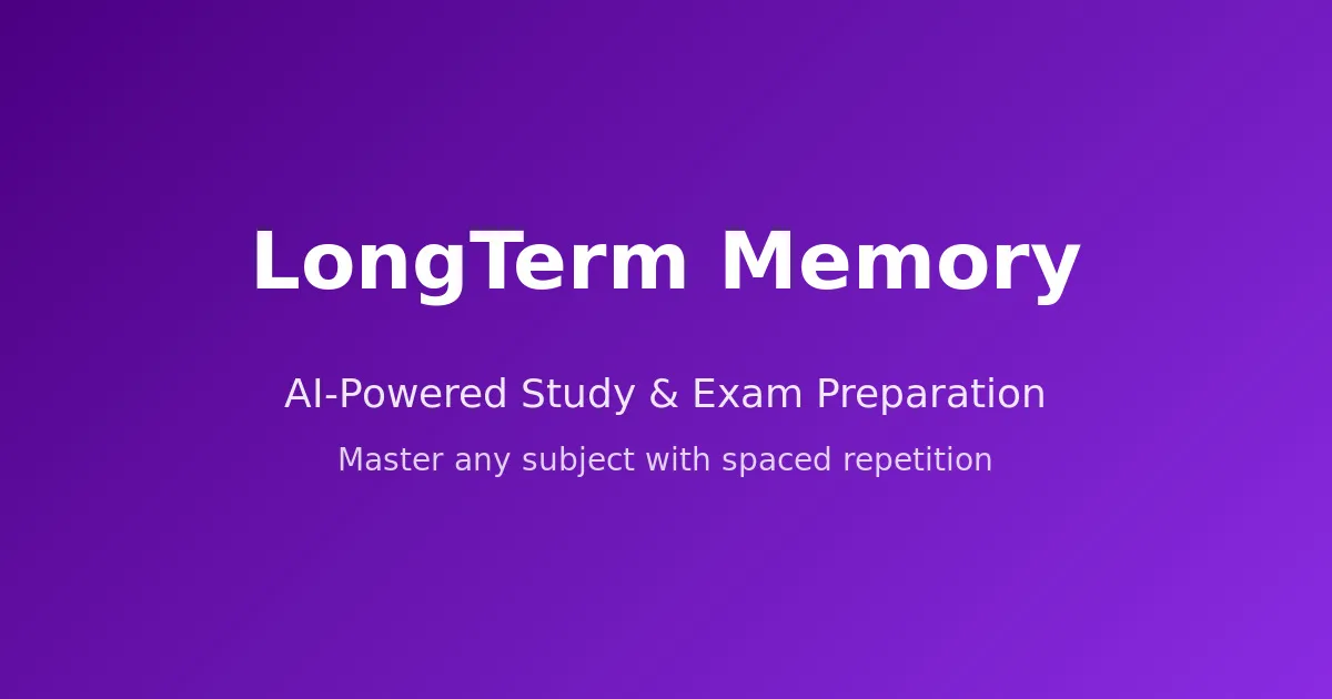 LongTerMemory AI-powered tool to study everything product screenshot