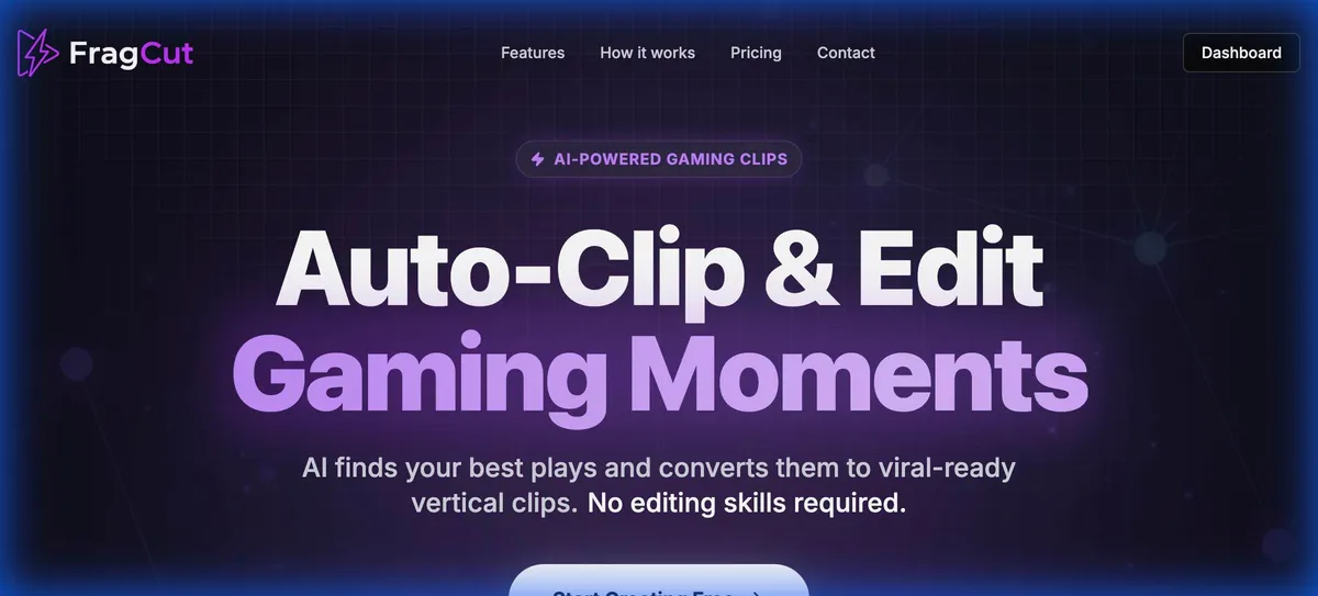AI Gaming Montage Maker product screenshot