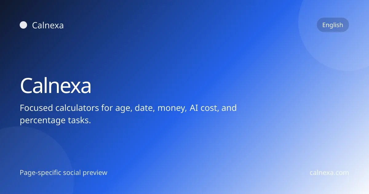 Calnexa product screenshot