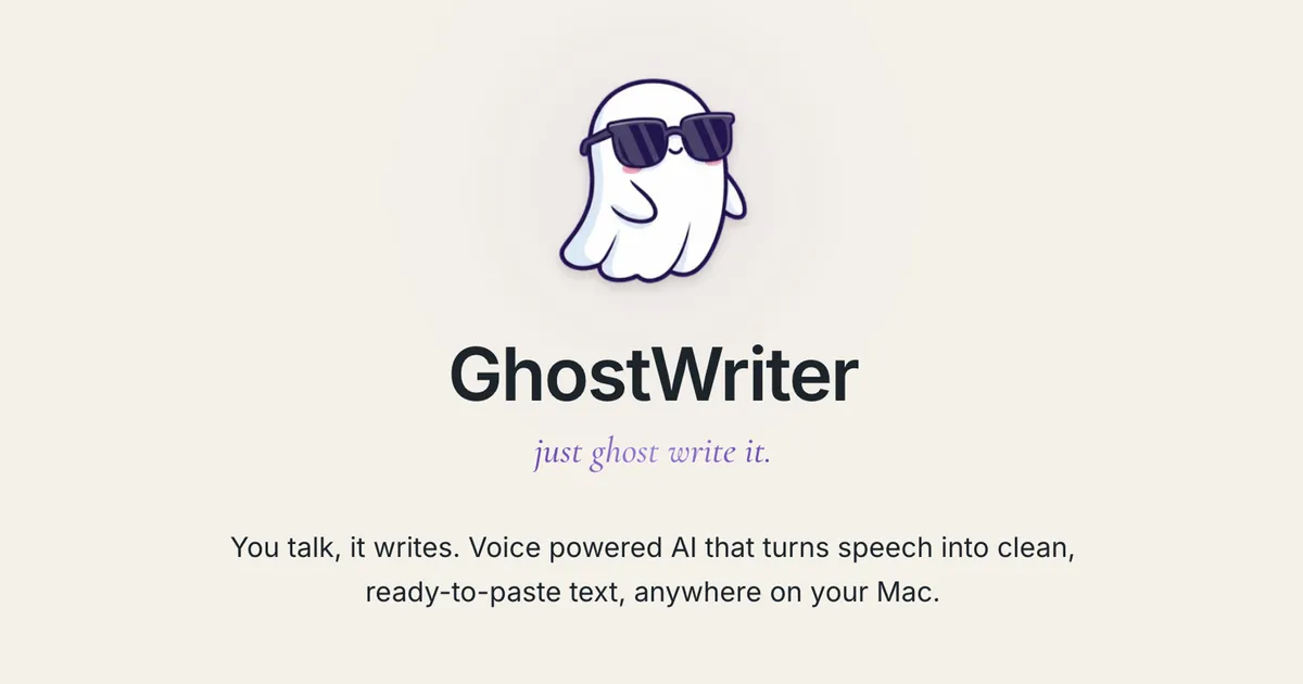 GhostWriter product screenshot