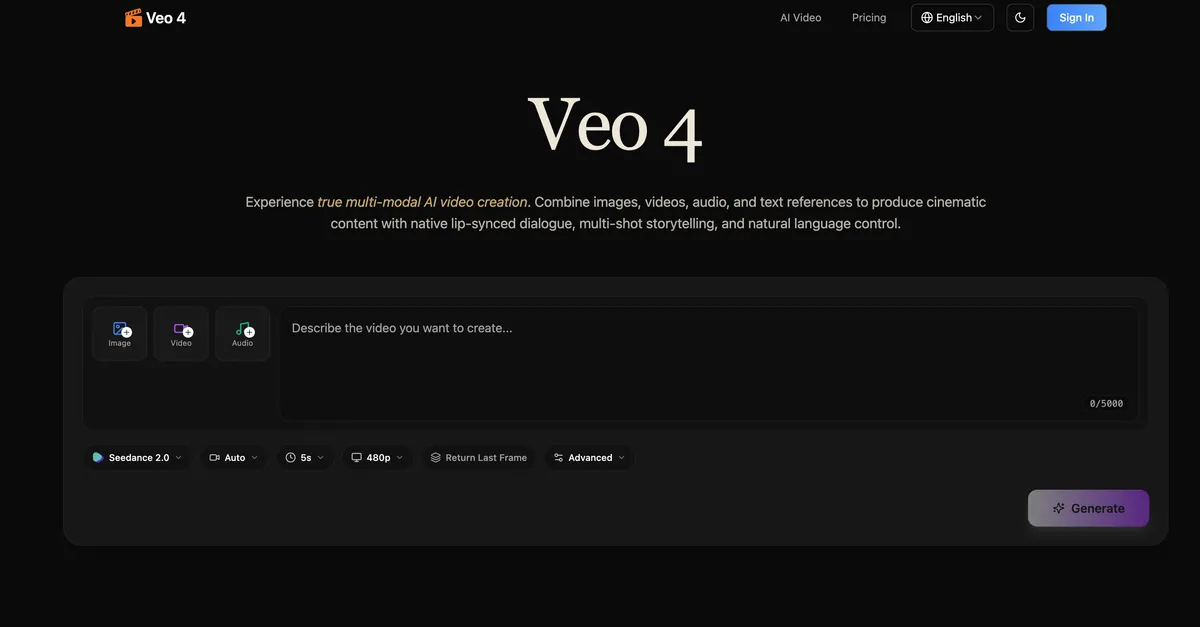 Veo 4 product screenshot