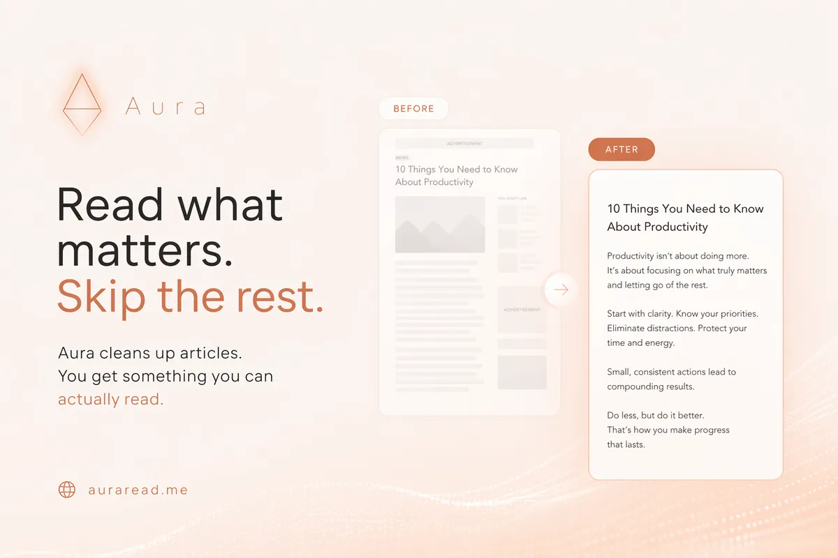 Aura Reader product screenshot